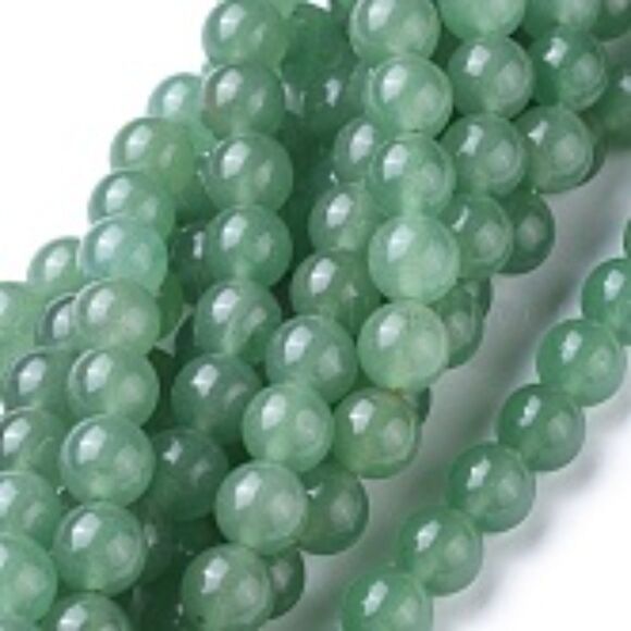 12-12.5MM Green Aventurine Beads-ONE Gemstone Bead Strand-Jewelry Making NWT - Picture 1 of 1